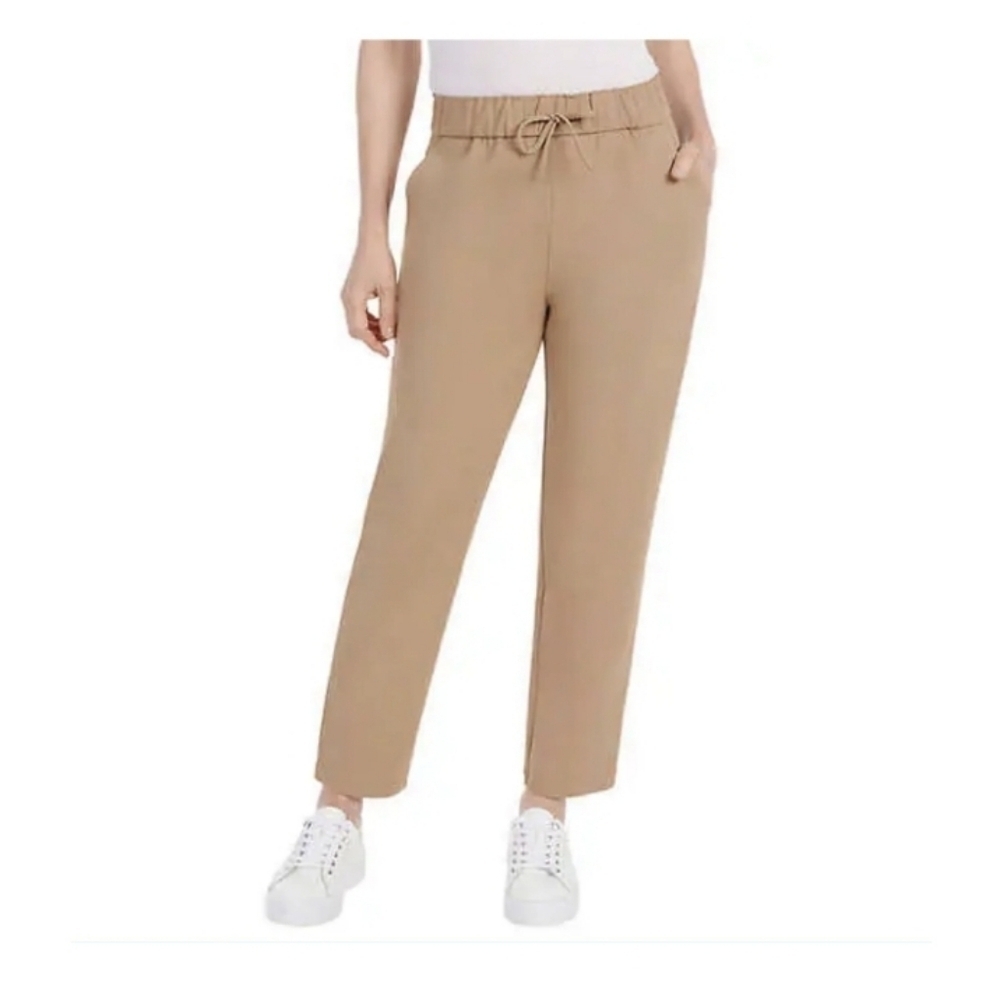Hilary Radley Ladies' Pull-On Pant with Pockets Tan Inseam 28Size XXL Waist 19